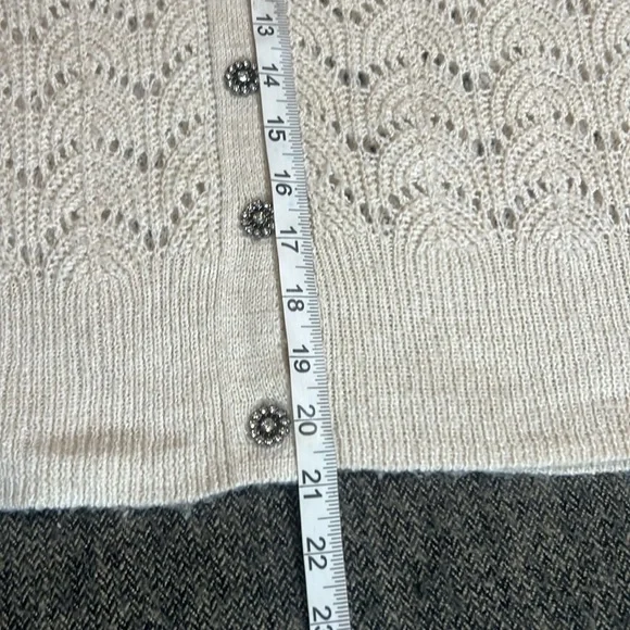 Cleo Women's Cream Cardigan Sweater sz XS - Picture 7 of 9
